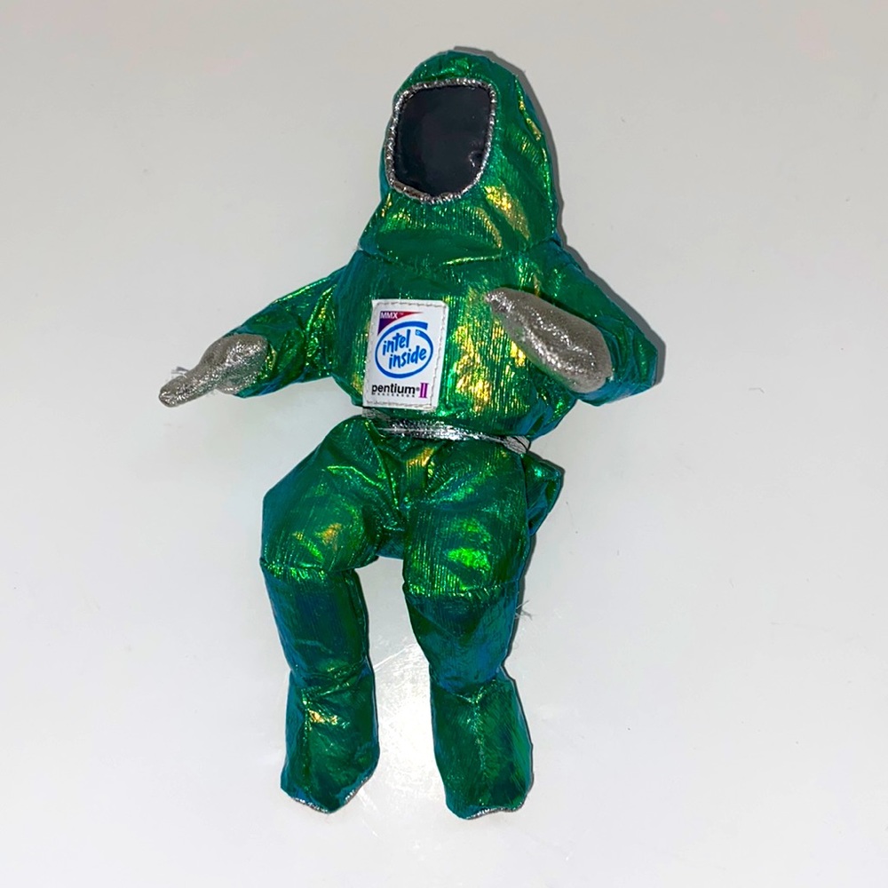 Vintage 1997 Intel Pentium II Bunny People beanie doll